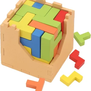 PUZZLE CUBO DE MADERA SURTIDO