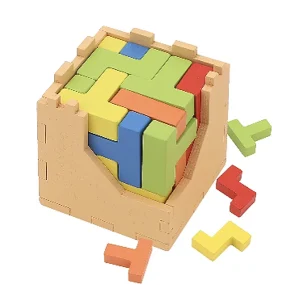 PUZZLE CUBO DE MADERA SURTIDO