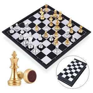 AJEDREZ MAGNETICO METALIZADO 20 X 20 CENTIMETROS