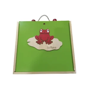 JUEGO DE RANA PORTÁTIL DE MADERA