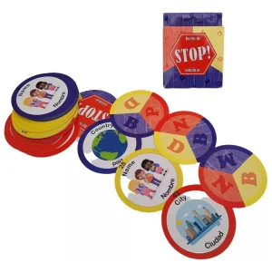 STOP JUEGO DE MESA DE CARTAS PARA ADULTOS Y NINOS