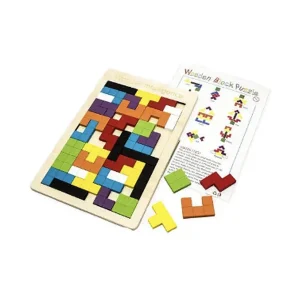 TETRIS JUEGO DE ROMPECABEZAS DE MADERA