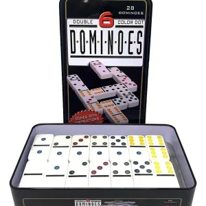 COMPRAR EN LINEA DOMINO DOBLE 6 POR NUMERO O COLOR CAJA METALICA