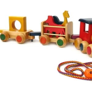 comprar en linea TREN DE MADERA CON ANIMALES Y FIGURAS