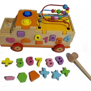 Bus Didáctico Montessori Multi Actividad Figuras Y Números