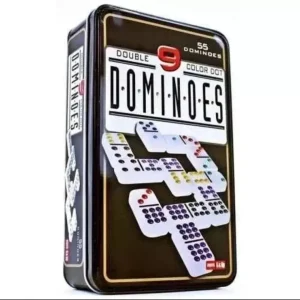 comprar Domino Doble 9 Por Numero O Color- 55 Piezas Caja Metalica