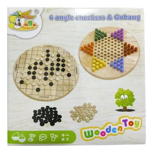 estrella China Y Gobang (5 En Linea) Juego 2 En 1 De Madera