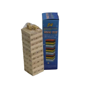 JENGA PEQUEÑA NÚMEROS DE MADERA X 54 PIEZAS