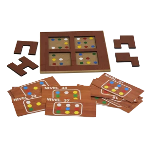 JUEGO DE KADOGEMO O NIVELES DE MADERA SENCILLO