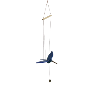 MÓVIL COLIBRÍ DE MADERA AVE COLOMBIANA
