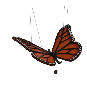 MÓVIL MARIPOSA MONARCA DE MADERA