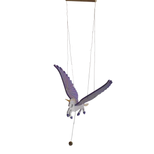MÓVIL UNICORNIO MEDIADO DE MADERA