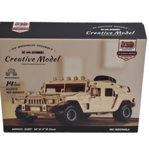 ROMPECABEZAS DE MADERA 3D MOTIVO CARRO HUMMER